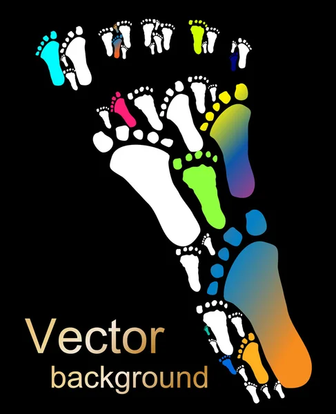 Pasos coloridos abstractos — Stockvector