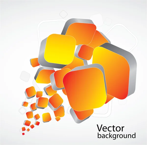 Abstraktní barevné pozadí z kostek — Stockový vektor