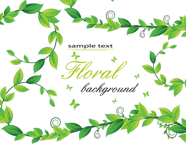 Floral κάρτα — Διανυσματικό Αρχείο