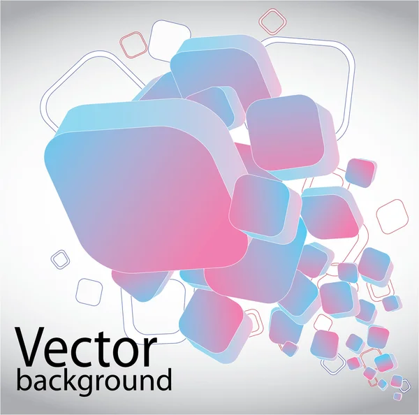 Abstracte kleurrijke achtergrond van kubussen — Stockvector