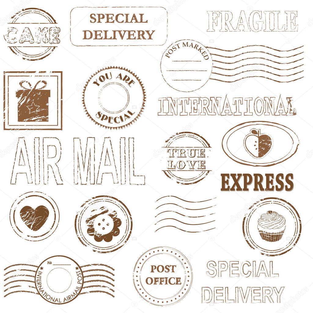 Vector stamp set collection