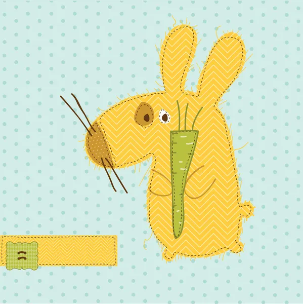 Tavşanlı - karalama defteri, davetiye, celebratio için tebrik kartı — Stok Vektör