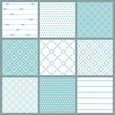 Seamless backgrounds Collection - Vintage Tile clipart