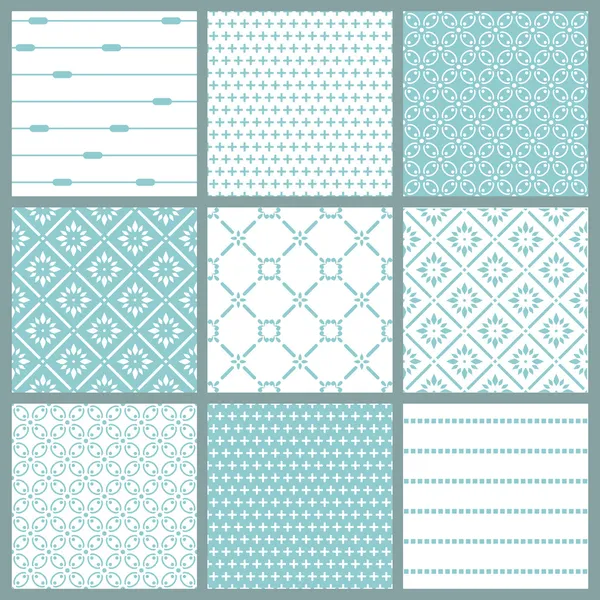 Seamless backgrounds Collection - Vintage Tile Vector Graphics