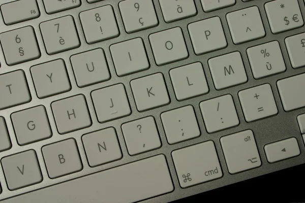 Právě částečně stříbrná klávesnice — Stock fotografie