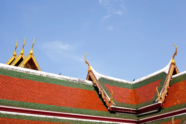 屋顶的庙泰国. — 图库照片