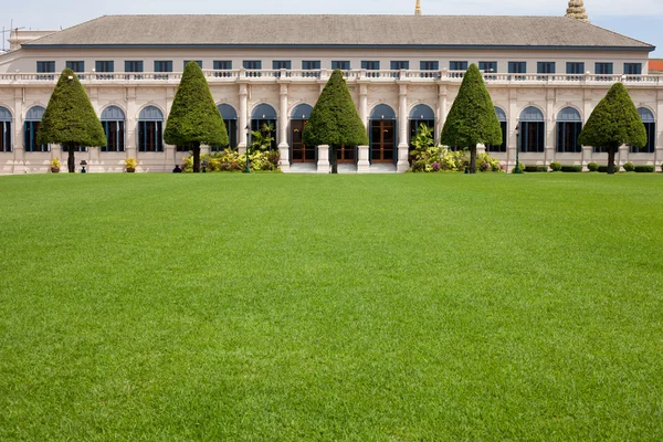 stock image Building and grass on the sky