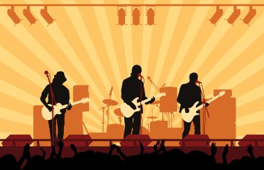 Rock concert clipart