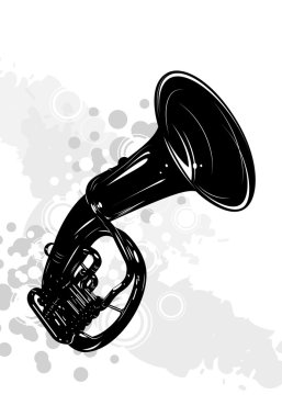 Musical instrument the tuba clipart