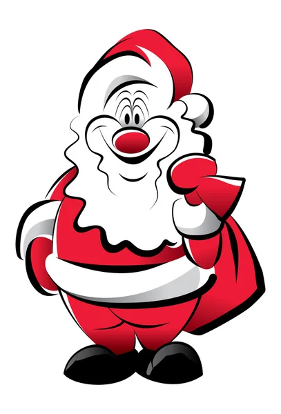 Cheerful Santa — Stock Vector