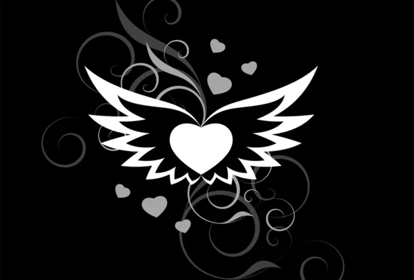 愛の翼 — ストックベクタ