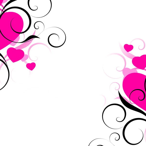 Vector background with hearts — Stock Vector