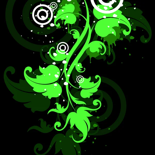 Цветочный зелёный — стоковый вектор