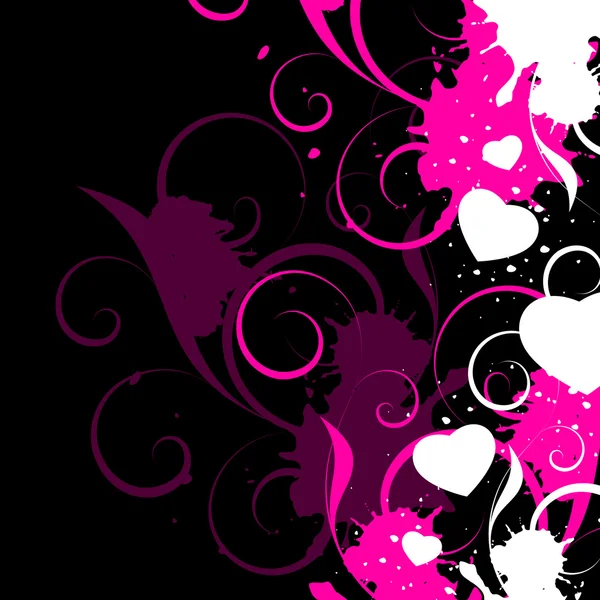 Vector background with hearts — Stock Vector