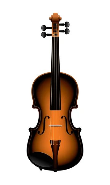 Geige auf weißem Hintergrund — Stockvektor