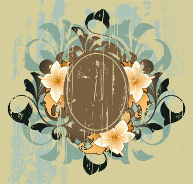 Floral banner clipart