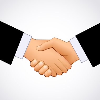 Handshake of businessmen clipart