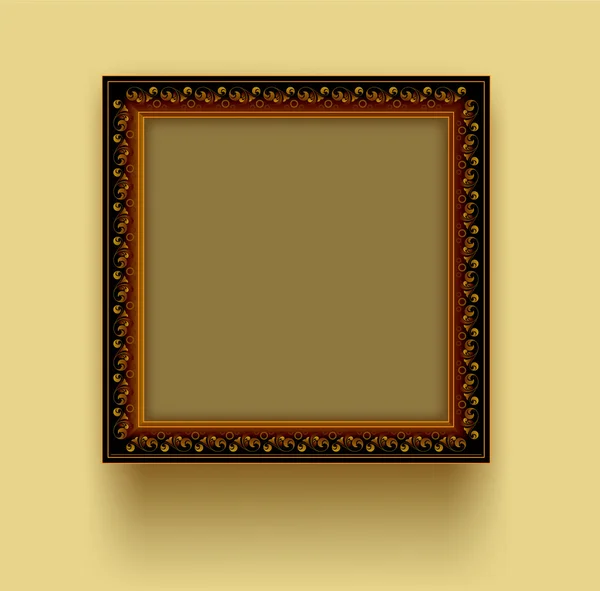 Retro frame is decorated oranament — Stock Vector