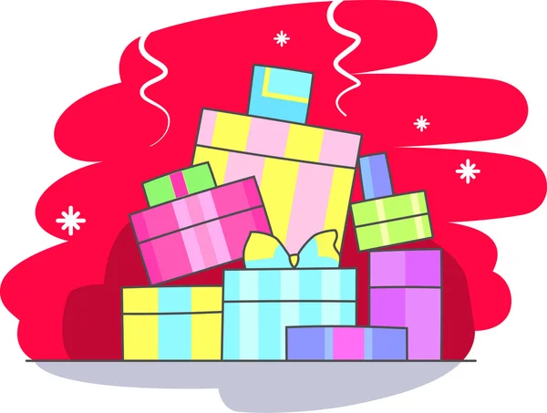 Vánoční dárky — Stockový vektor