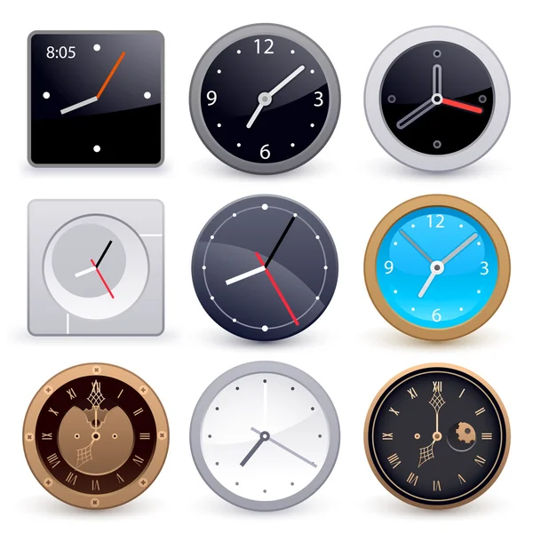stock vector Clocks