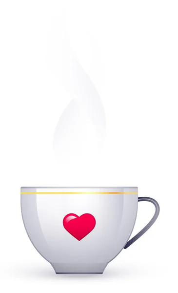 White cup — Stock Vector