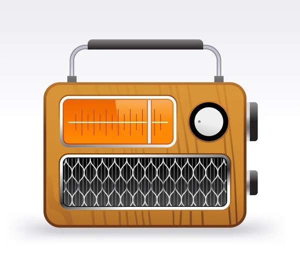 レトロなラジオ — ストックベクタ