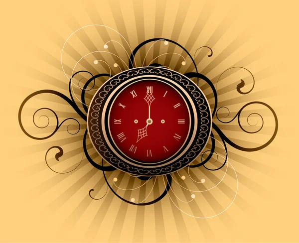 Relógio interessante Vetores De Stock Royalty-Free