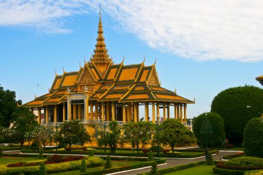 Royal palace in Pnom Penh, Cambodia. clipart