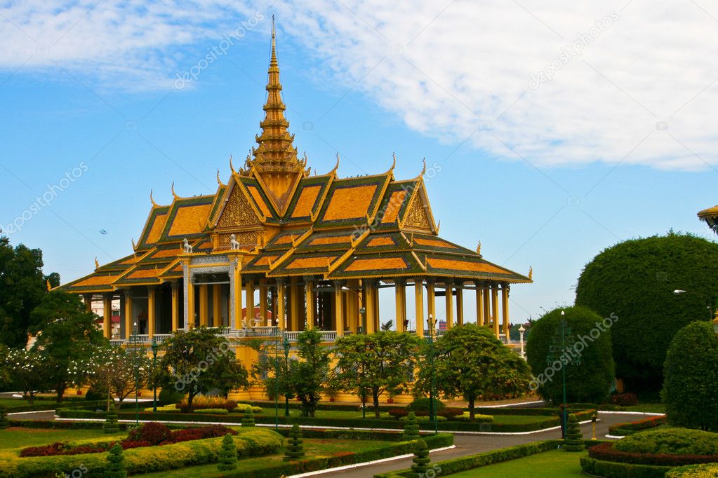 Royal palace in Pnom Penh, Cambodia.