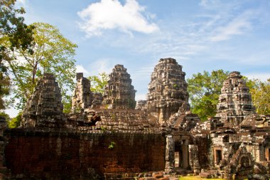 Ancient temple Banteay Kdei in Angkor Wat complex, Siem Reap, Cambodia. clipart