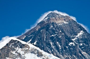 Top of the Mount Everest view from Kala Pattar, Nepal clipart