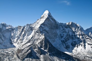 Ama dablam dağ, khumbu Buzulu, nepal