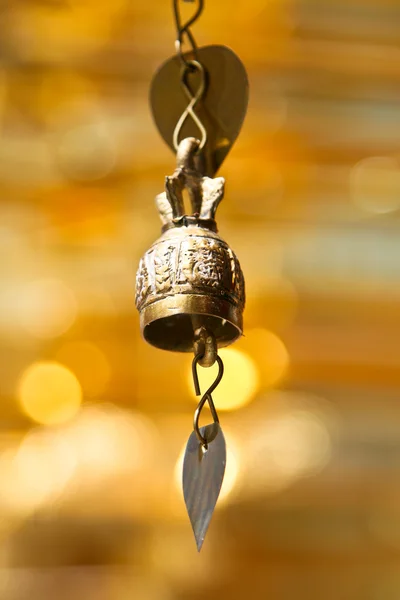 stock image Isolated tradition asian bell in Buddhist temple in Chiang Mai, Thailand.