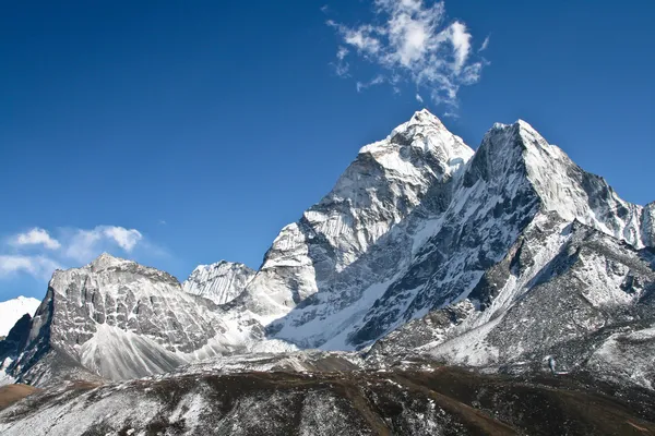 Ama dablam hory, ledovce khumbu, Nepál — Stock fotografie