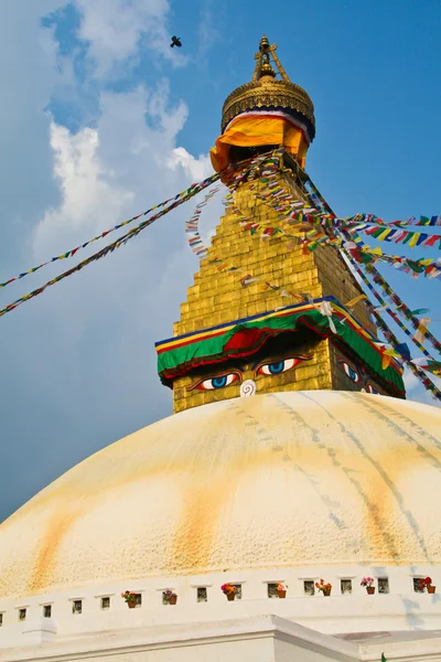 Buddhistická stupa boudhanath v kathmandu Nepál — Stock fotografie