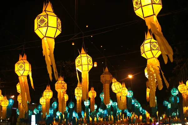 Stock image Street lanterns during Loy Krathong festival