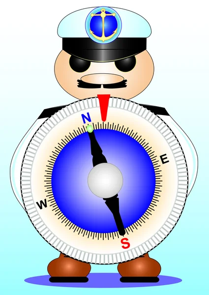 有趣的指南针 — 图库矢量图片