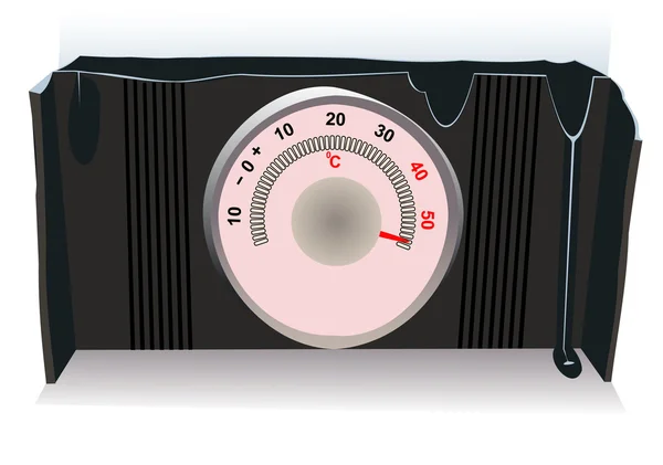 Sıcak termometre — Stok Vektör
