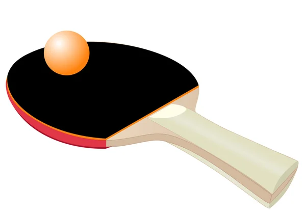 Racket for table tennis — Stock Vector