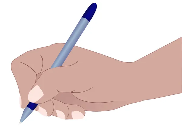 Hand underteckna dokumentet — Stock vektor