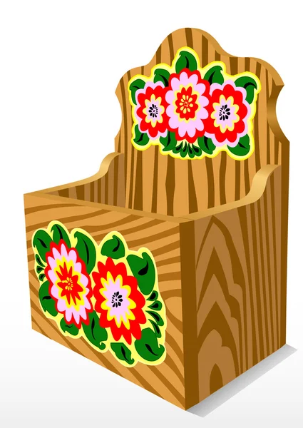 Cercueil en bois — Image vectorielle