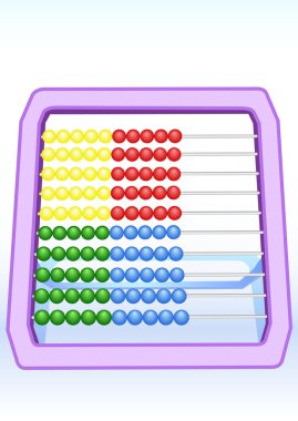 çok renkli abacus