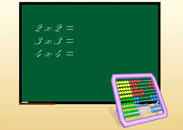 Abacus et conseil scolaire — Image vectorielle