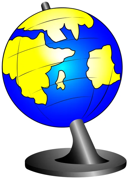 The globe on a support — Stock Vector