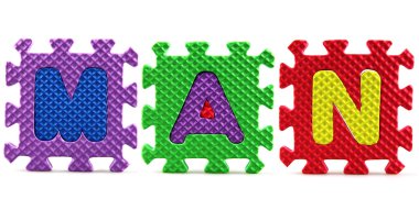 alfabe puzzle parçaları