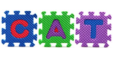 alfabe puzzle parçaları