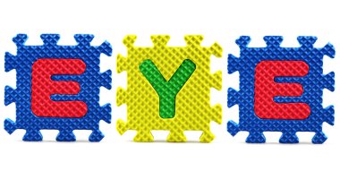 alfabe puzzle parçaları