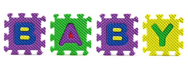 stock image Alphabet puzzle pieces