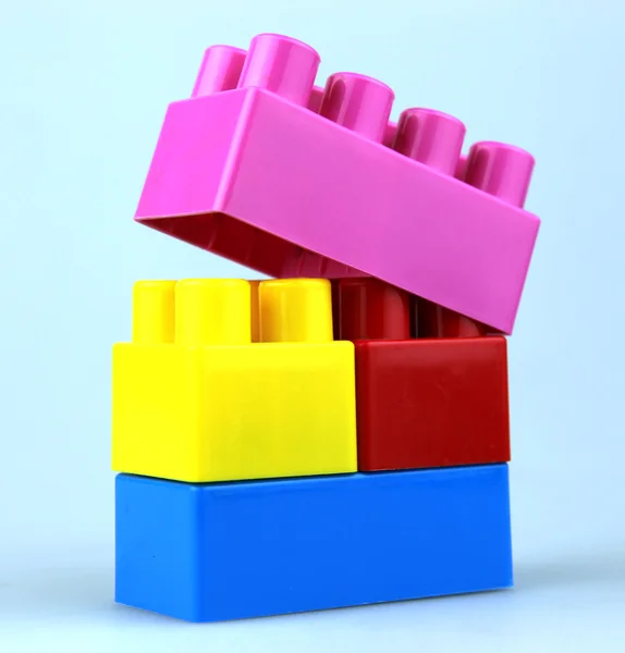 Plastic toy blocks — Stock Photo, Image
