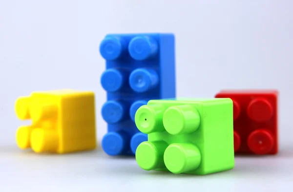 Пластмасові іграшки блоків — стокове фото